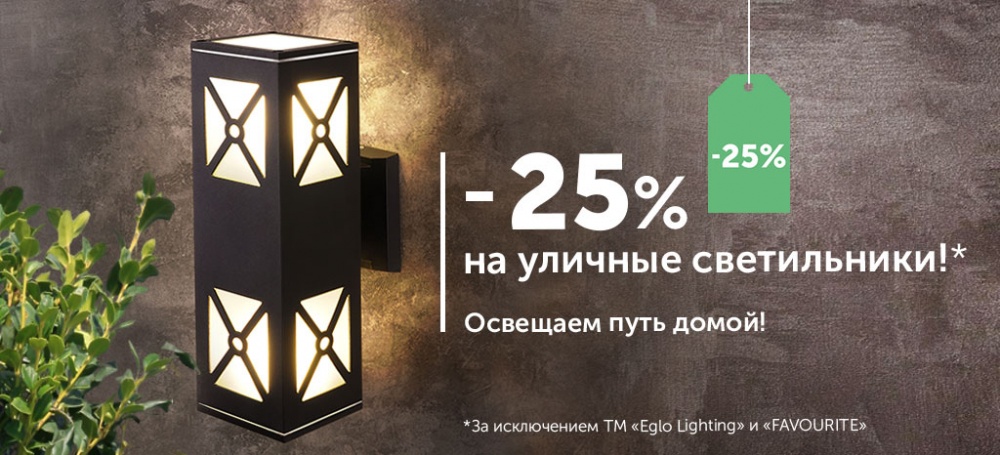-25% на уличные светильники!!!